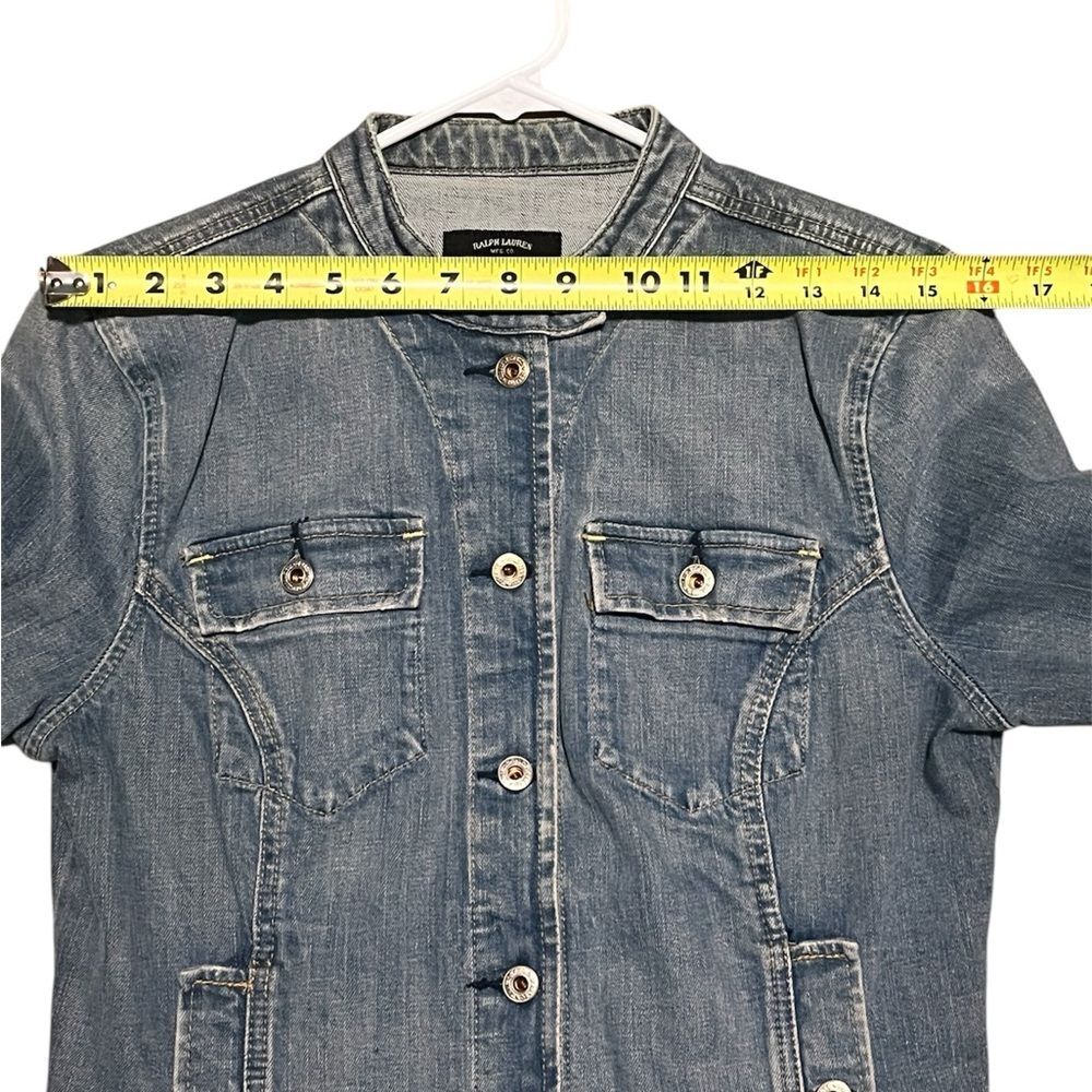 Ralph Lauren Women’s Jean Jacket Stretch Natalie Large - Picture 5 of 10